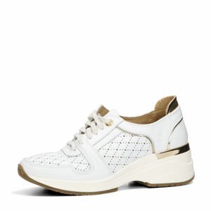 Olivia shoes dámské kožené tenisky - bílé - 38
