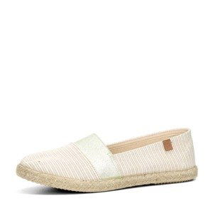 Robel dámské každodenní espadrilky - béžovo zlaté - 41