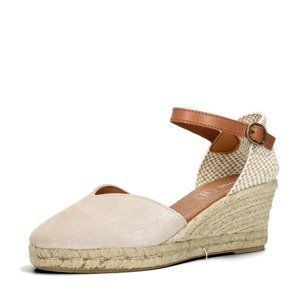 Robel dámské semišové sandály - béžové - 40