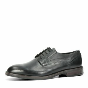 Klondike pánské kožené společenské boty - černé - 45