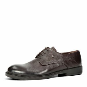 Robel pánské kožené společenské boty - tmavohnědé - 45
