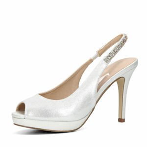 Menbur dámské elegantní sandály - stříbrné - 36