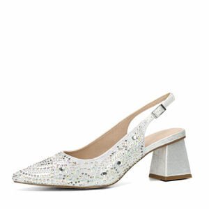 Menbur dámské elegantní sandály - stříbrné - 40