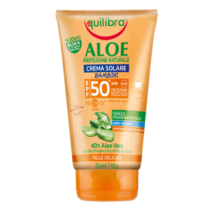 Quilibra, Aloe crema Solare Bambini SPF 50+, opalovací krém,  150 ml