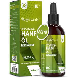 WeightWorld Konopné olejové kapky, 60 ml