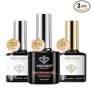 Modelones 7-in-1 Builder Gel a Base Coat, Top Coat 3x15ml