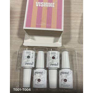 Vishine 8ml 4ks gel lak na nehty T001 - T004