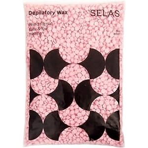 SELAS- Depilační vosk v perlách barva pink, 800g