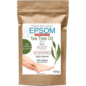Bleu & marine Bretania, Tea Tree Epsom & Dead Sea Salt, antibakteriální sůl na nohy, 1 kg
