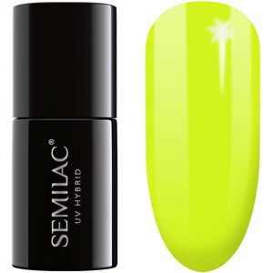 Semilac, UV gel lak na nehty hybrid, odstín Neon Yellow, 7 ml