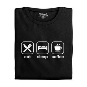 Pánské tričko s potiskem “Eat, Sleep, Coffee”