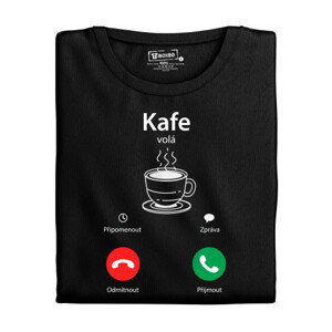 Dámské tričko s potiskem “Kafe volá”