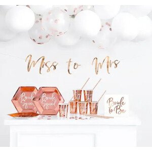 Party set na rozlučku nevěsty - rose gold