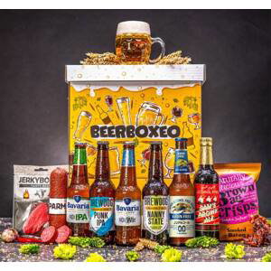 Beerboxeo dárkové balení - Plné NEALKO pivních speciálů a masa