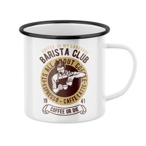 Plecháček s potiskem Barista club