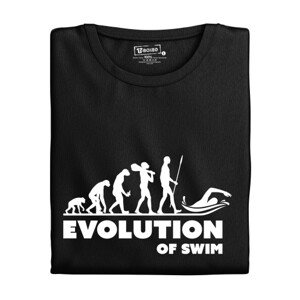 Pánské tričko s potiskem "Evolution of Swim"