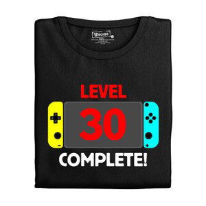 Pánské tričko s potiskem “Level complete” s věkem