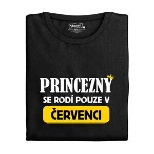 Dámské tričko s potiskem “Princezny se rodí” s měsícem narození