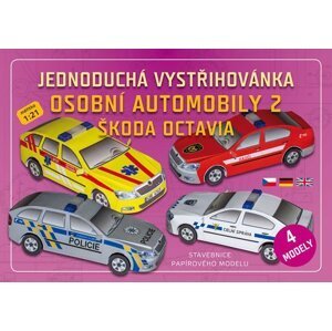 Jednoduchá vystřihovánka osobní automobily 2 - Škoda Octavia