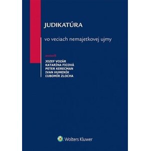 Judikatúra vo veciach nemajetkovej ujmy - Jozef Vozár; Katarína Ficová; Peter Kerecman