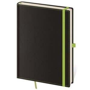 Zápisník Black Green - L čistý