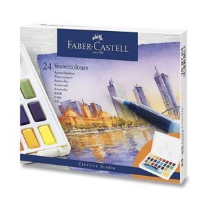 Faber - Castell Vodové barvy s paletou 24 ks