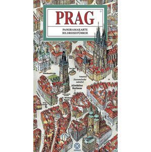 Praha - mapa panoramatická/německy - Tomáš Rygl