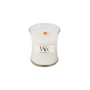 WoodWick Linen svíčka váza 85g