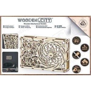 Wooden City Puzzle 3D Kinetický obraz, dřevěné