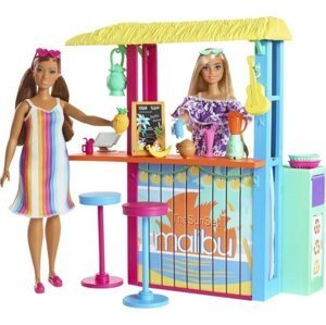 Barbie Love ocean - plážový bar s doplňky plast v krabici 28x33x7cm - Mattel Barbie