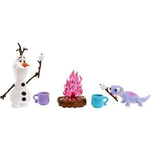 Ledové království Olaf a Bruni u ohýnku - Mattel Disney