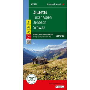 Zillertal 1:50 000 / turistická a cykloturistická mapa