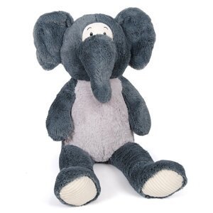 Plyšový slon šedý 100 cm - Alltoys