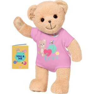 Medvídek BABY born, růžové oblečení - Zapf Hello Kitty