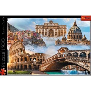 Puzzle Oblíbená místa: Itálie/1500 dílků
