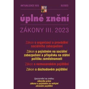 Aktualizace III/5 2023 O organizaci a provádění sociálního zabezpečení