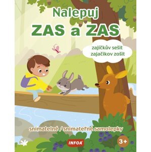 Nalepuj ZAS a ZAS Zajíčkův sešit / zajačikov zošit snímatelné / snímateľné samolepky