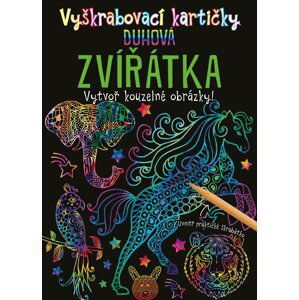 Vyškrabovací kartičky - Duhová zvířátka - kolektiv