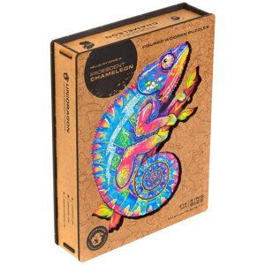 Unidragon dřevěné puzzle - Chameleon velikost L, 1.  vydání