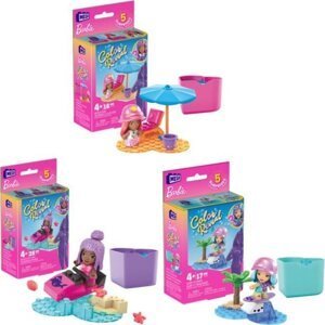 Mega Construx Barbie color reveal mikropanenka - Mattel Mia