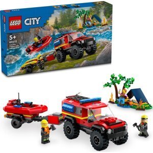 LEGO® City 60412 Hasičský vůz 4x4 a záchranný člun - LEGO® City