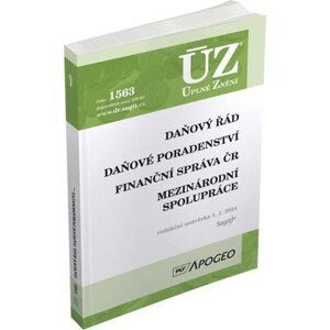 ÚZ 1563 Daňový řád, Finanční správa, Daňové poradenství, Platby v hotovosti