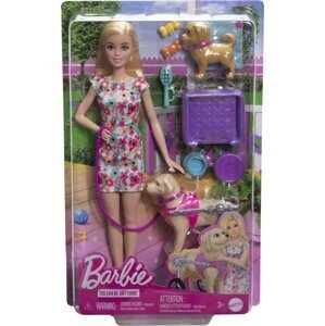 Barbie panenka a pejsek s invalidním vozíčkem - Mattel Batman