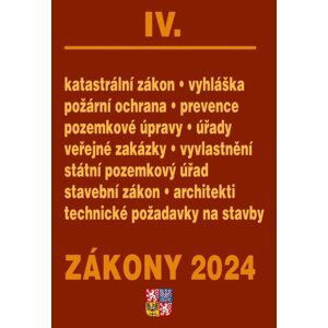 Zákony IV/2024 Stavebnictví, katastr