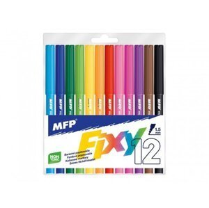 Fixy barevné 12ks v plastovém sáčku 13x16cm