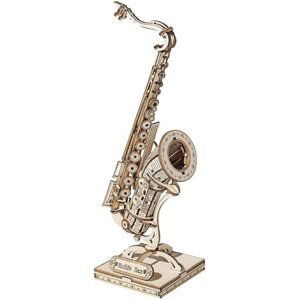 3D dřevěné puzzle Saxofon