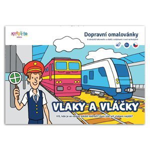 Vlaky a vláčky - Dopravní omalovánka A5 - Filip Škoda