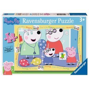 Puzzle Prasátko Peppa s kamarádkou 35 dílků