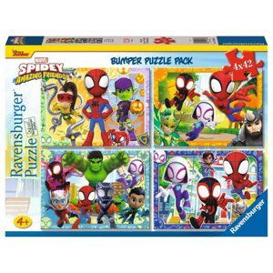 Puzzle Spidey a jeho úžasní přátelé 4x42 dílků