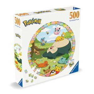 Kruhové puzzle Roztomilí Pokémoni 500 dílků